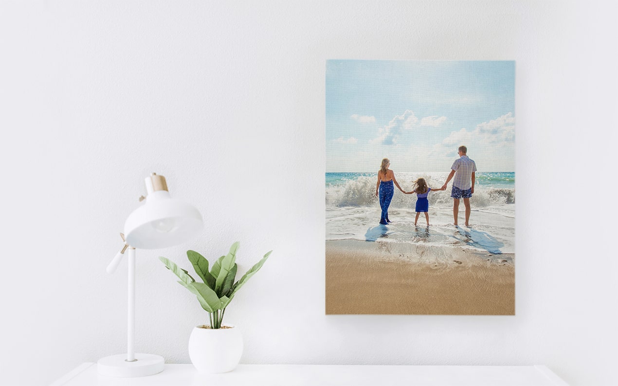 We love printing photos on canvas.
