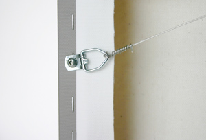 Extra-strength hanging wire.